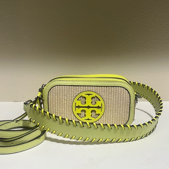 Tory Burch Crossbody Bag in Yellow and Cream - Picture 1 of 4